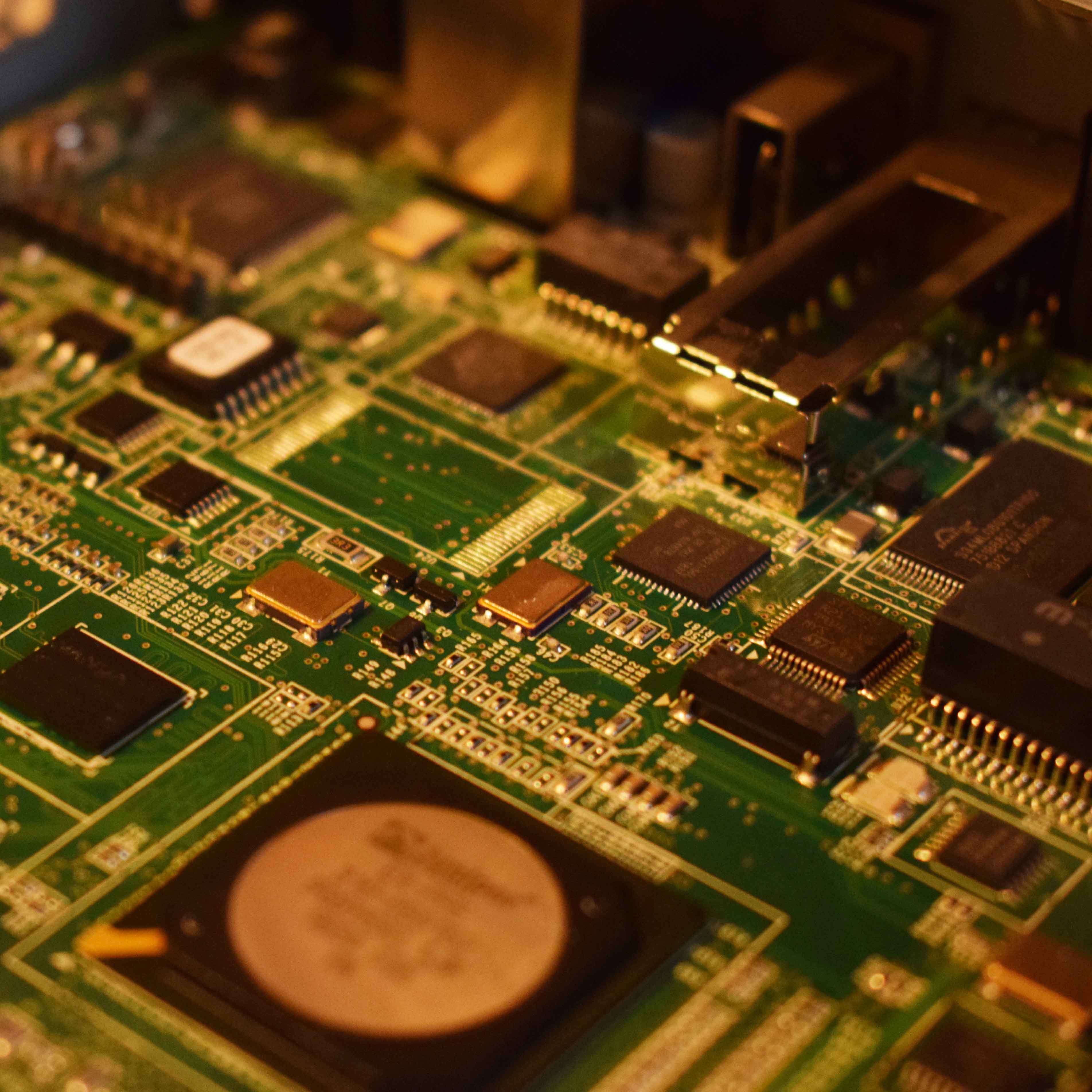 Photo of Juniper EX2200 switch PCB electronics