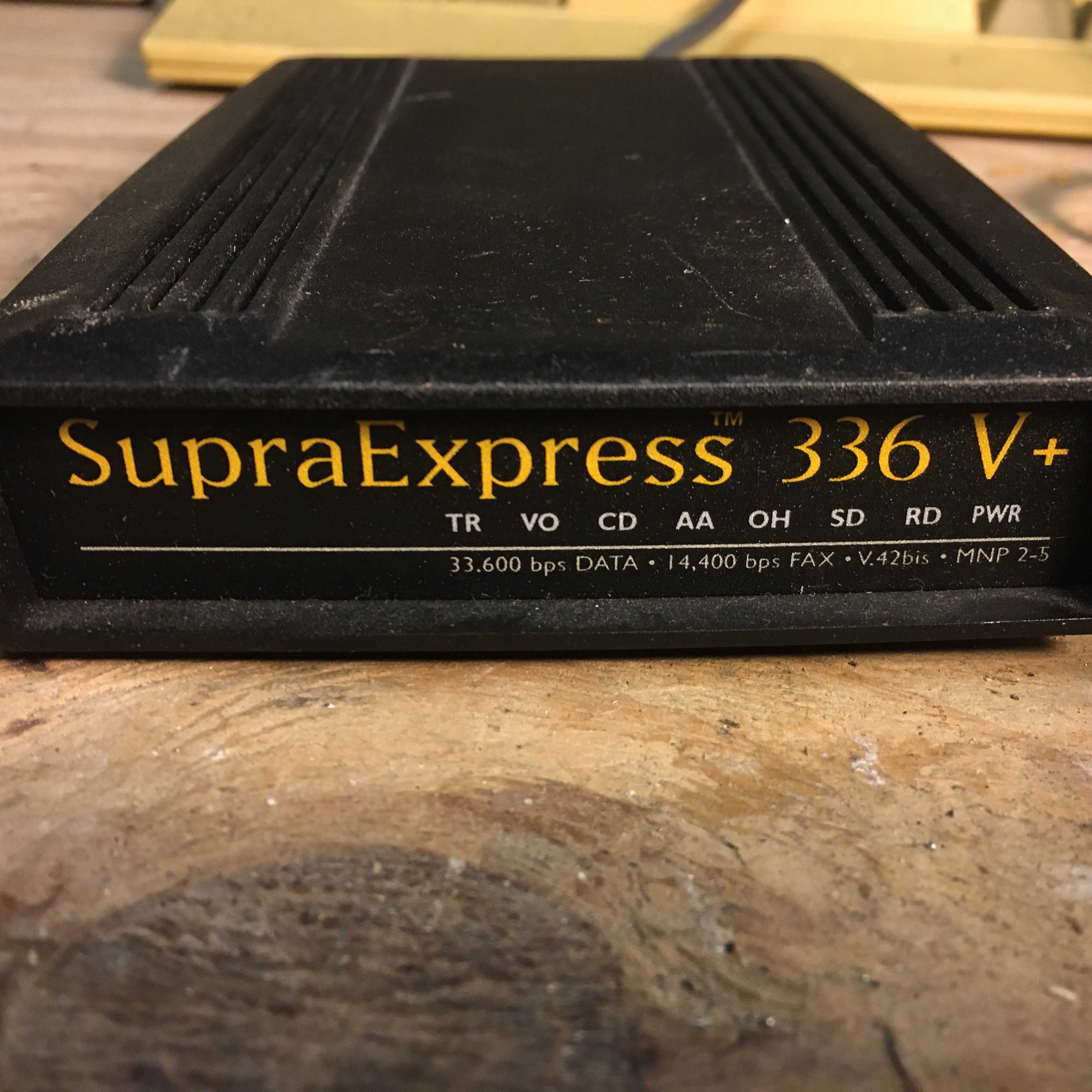 Photo of SupraExpress 336 V+ dial-up modem