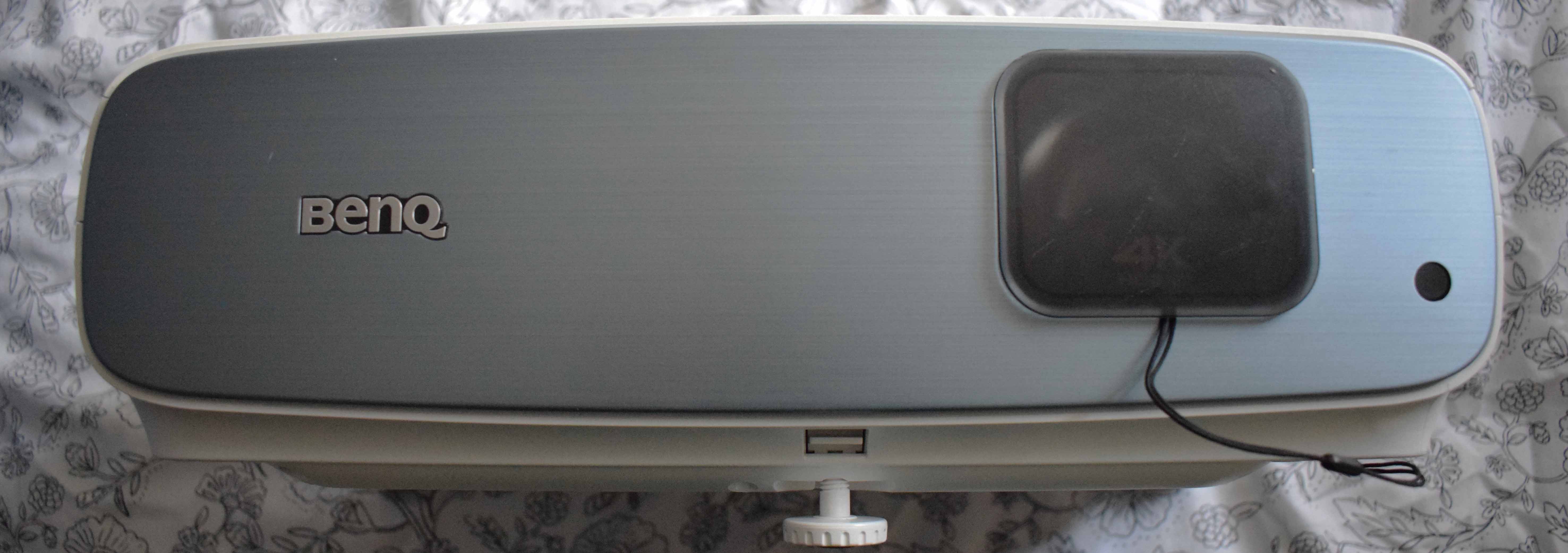 Image of the front of of the projector showing lens cap.