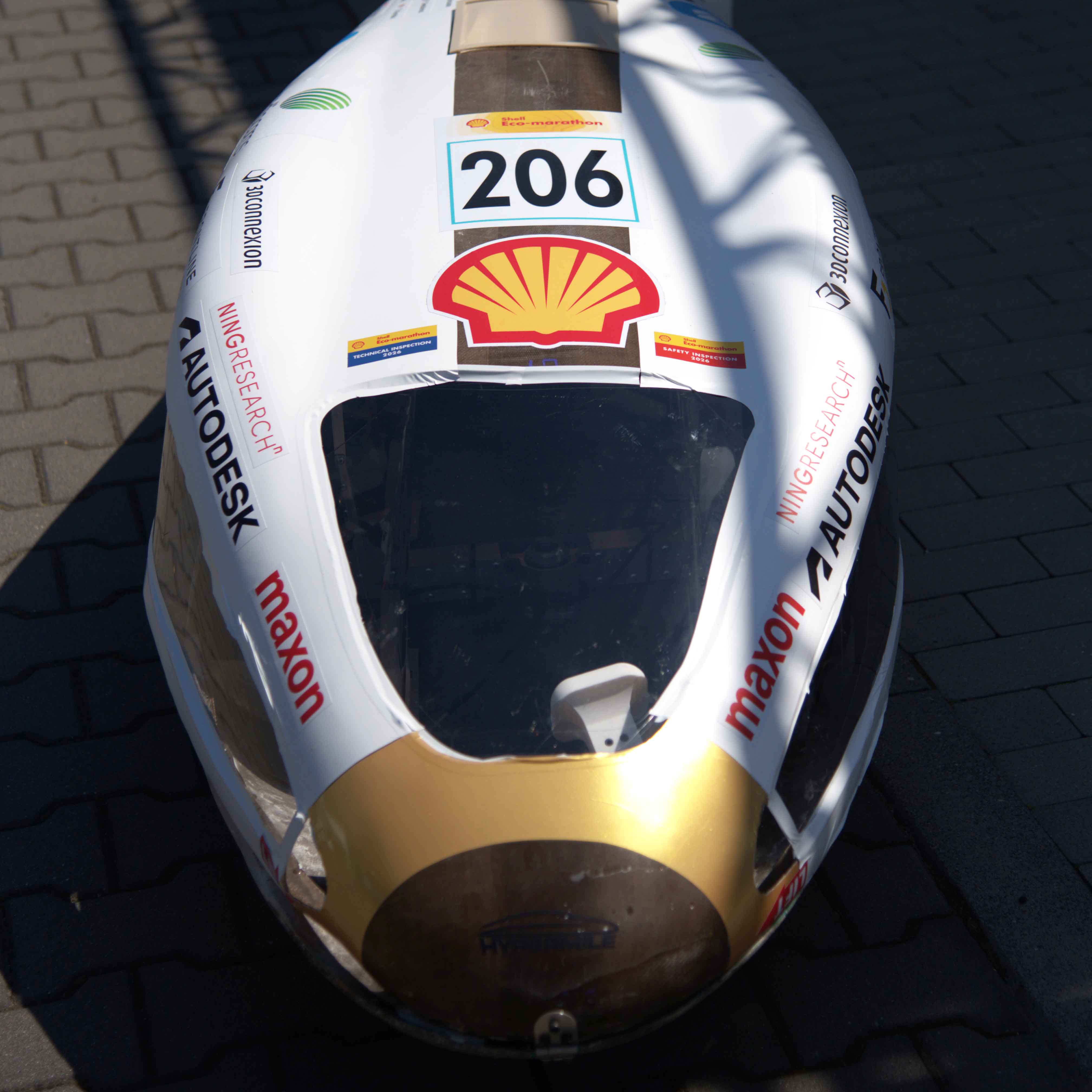 Photo of the UCLR HyperMile vehicle
