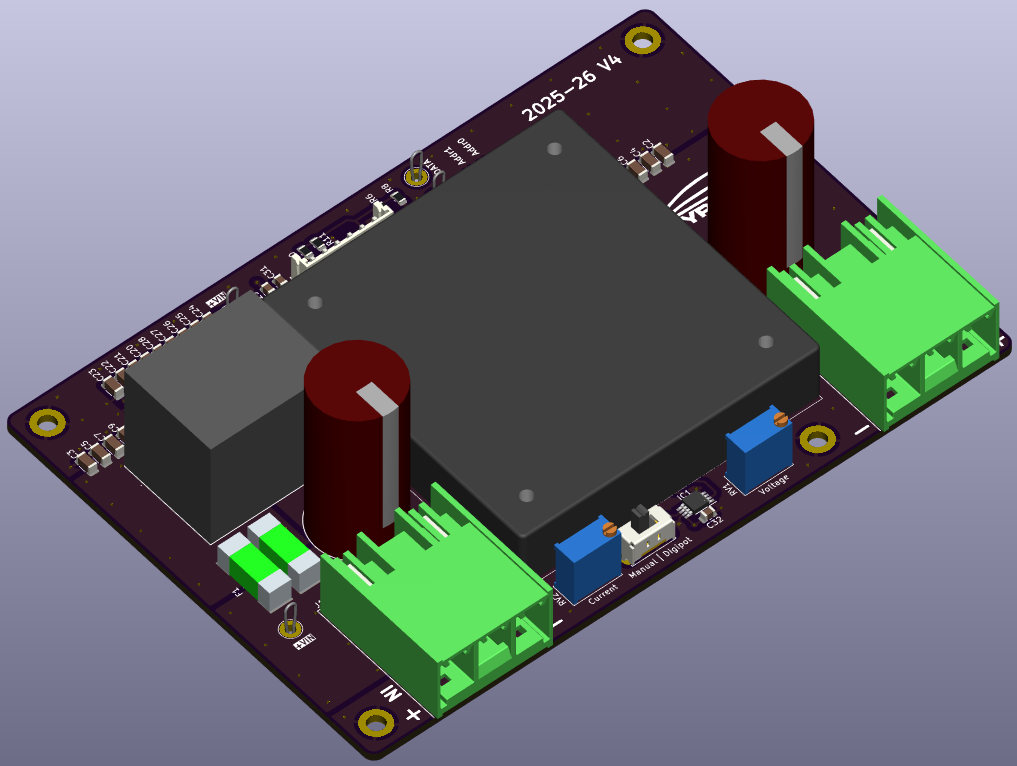 Screenshot of 3D model of the 300 W DCDC converter.