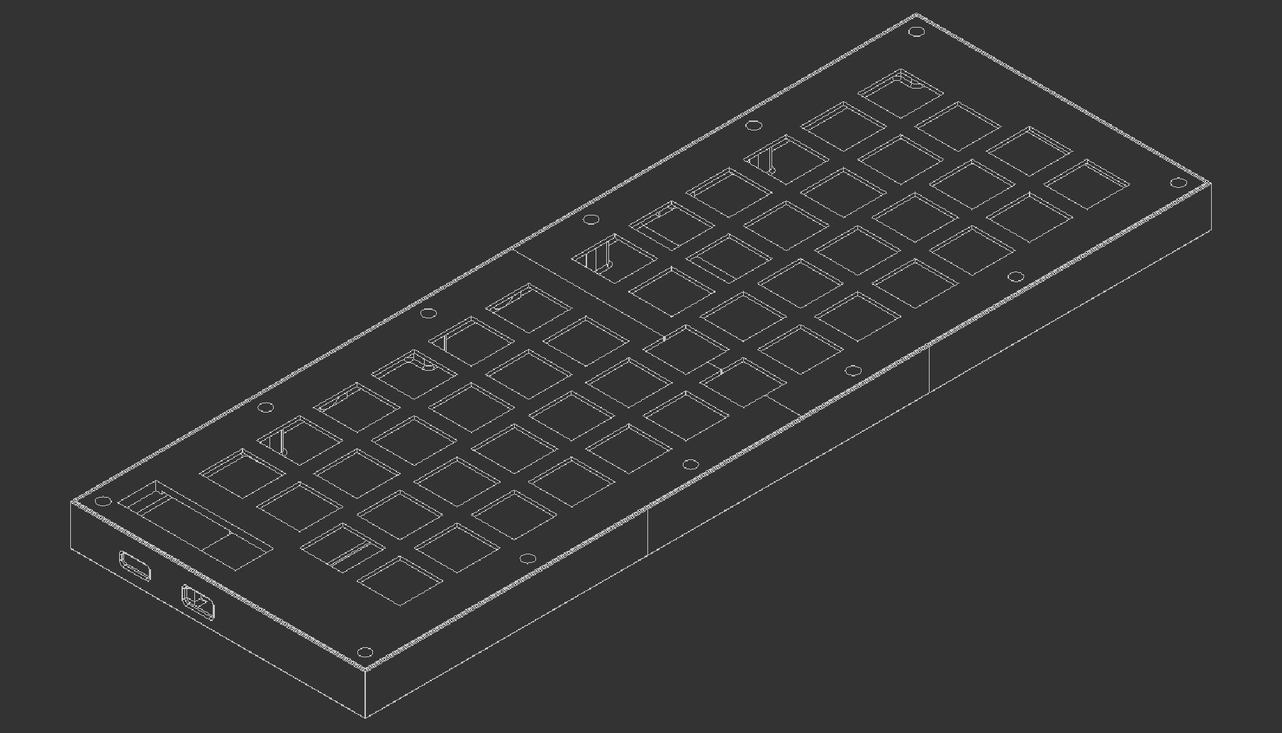 Screenshot of computer-aided design of the case