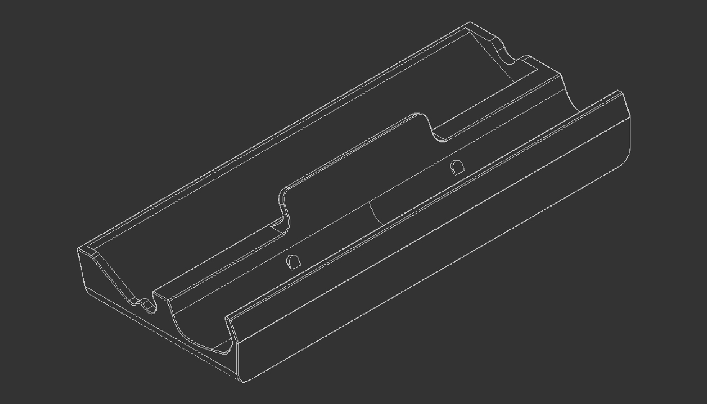 Screenshot of computer-aided design of the stand